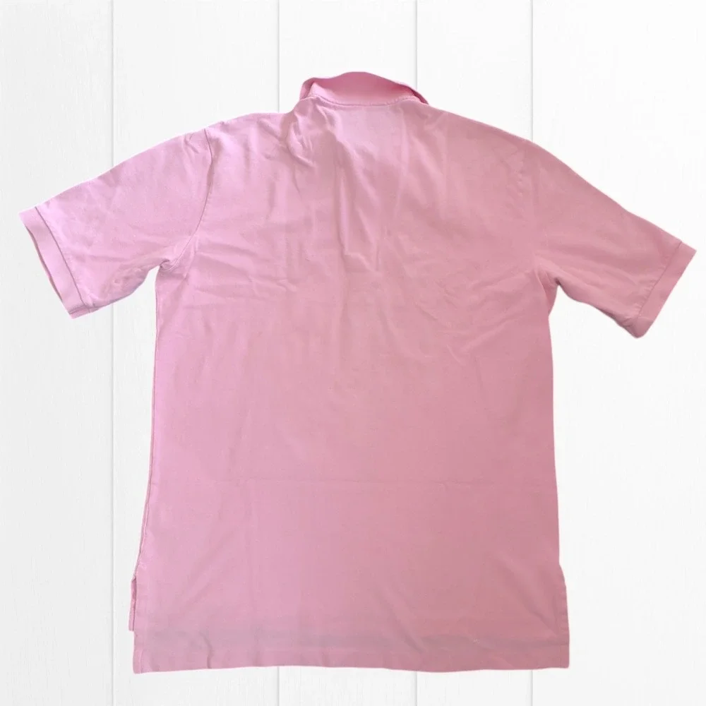 Polo Golf Ralph Lauren Polo Shirt Mens Medium Pink Mauna Lani Cotton Pique MW22‎